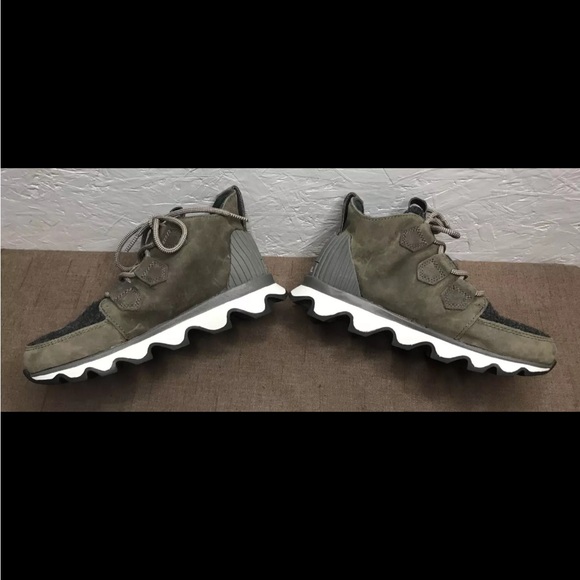 Sorel Olive and Charcoal Ankle Booties - Picture 10 of 16